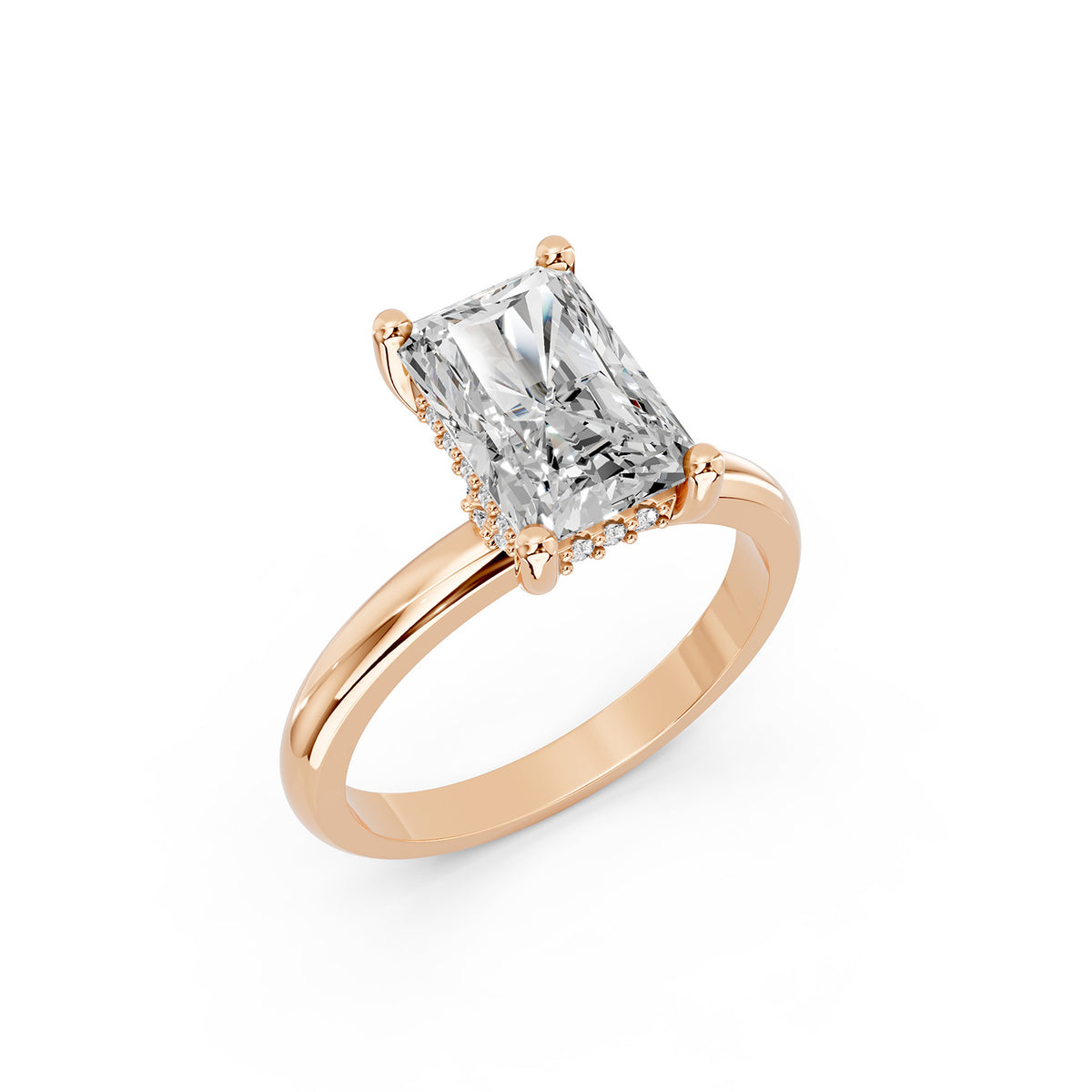 Radiant Cut Lab-Grown Diamond Solitaire Ring