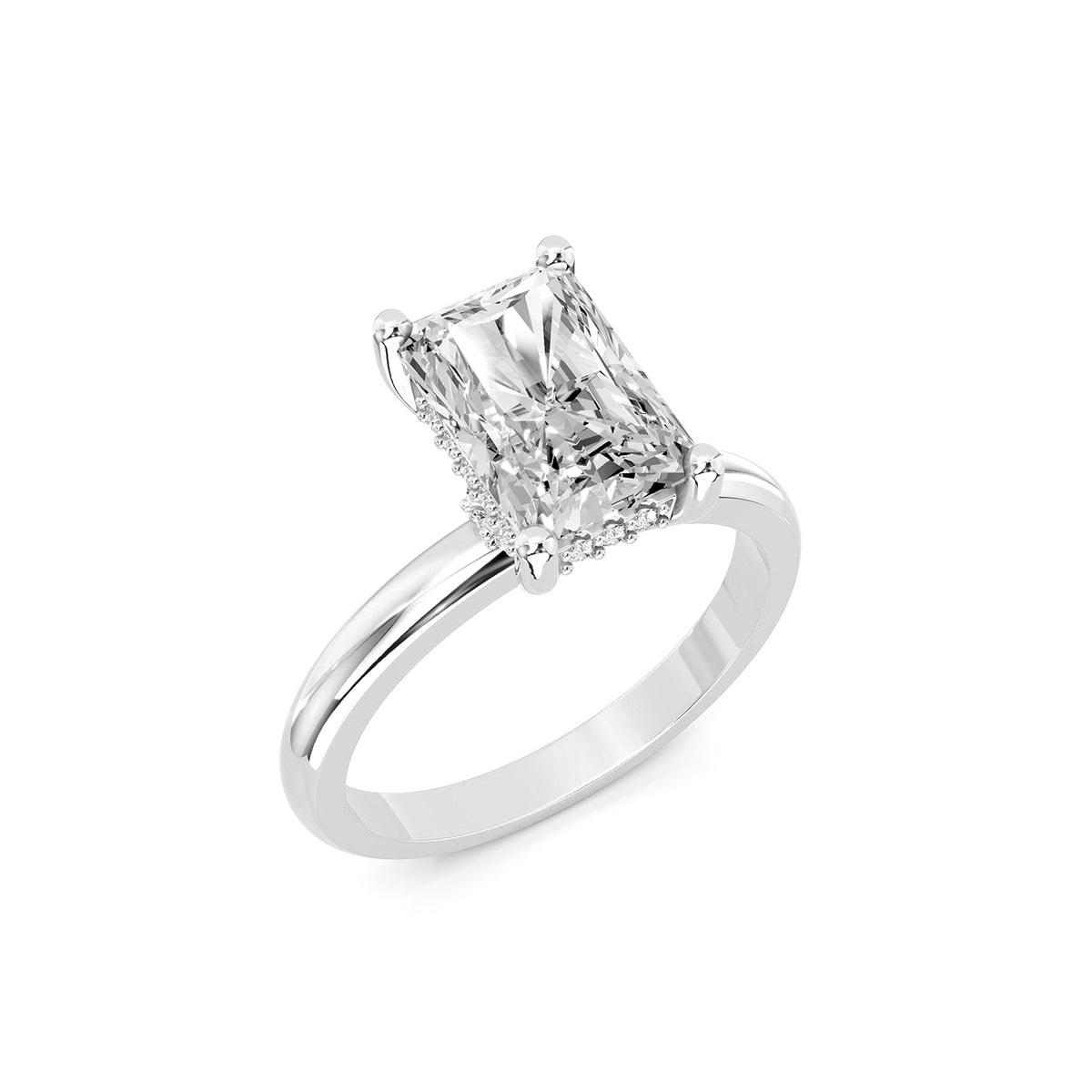 Radiant Cut Lab-Grown Diamond Solitaire Ring