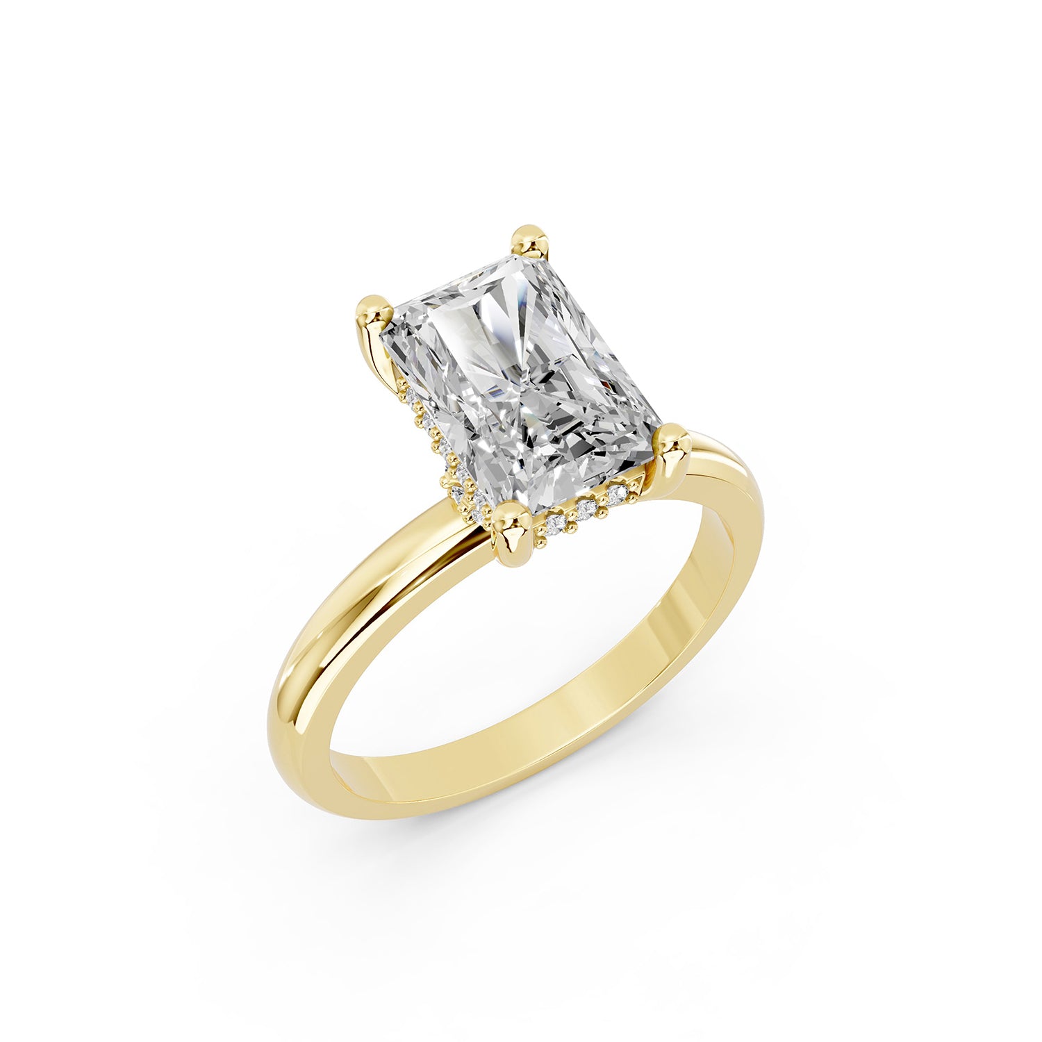 Radiant Cut Lab-Grown Diamond Solitaire Ring