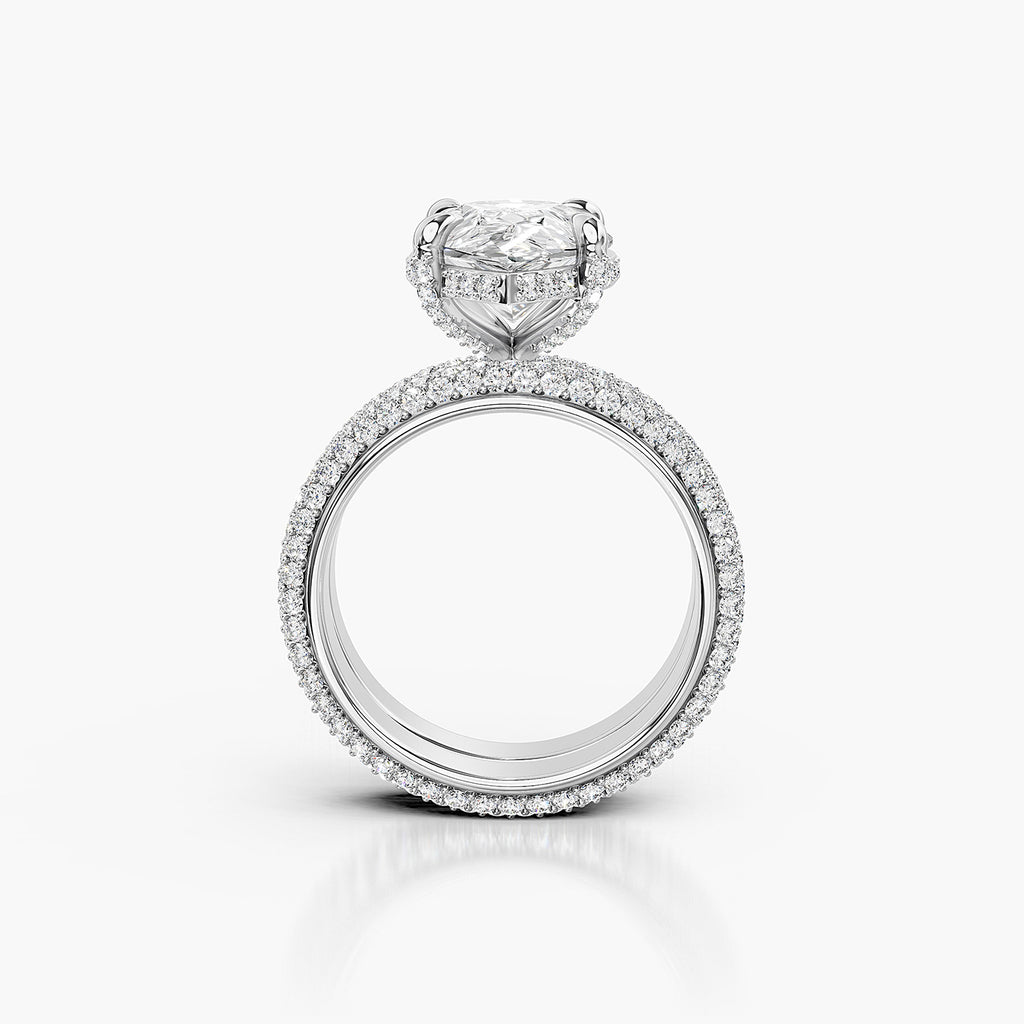 Pear Cut Lab-Grown Diamond Bridal Ring Set