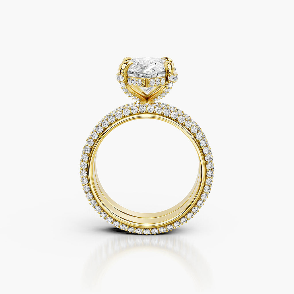 Pear Cut Lab-Grown Diamond Bridal Ring Set