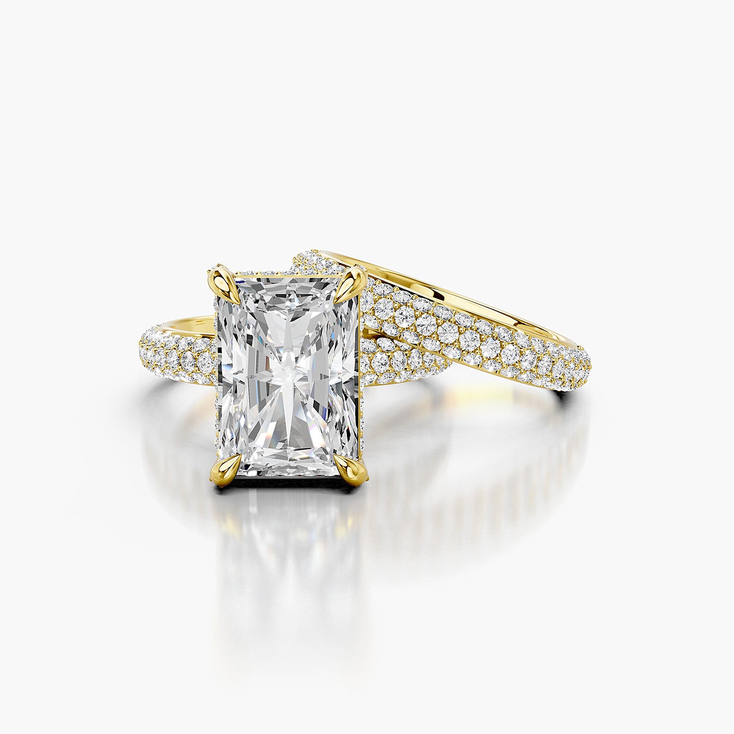 Radiant Cut Lab-Grown Diamond Bridal Ring