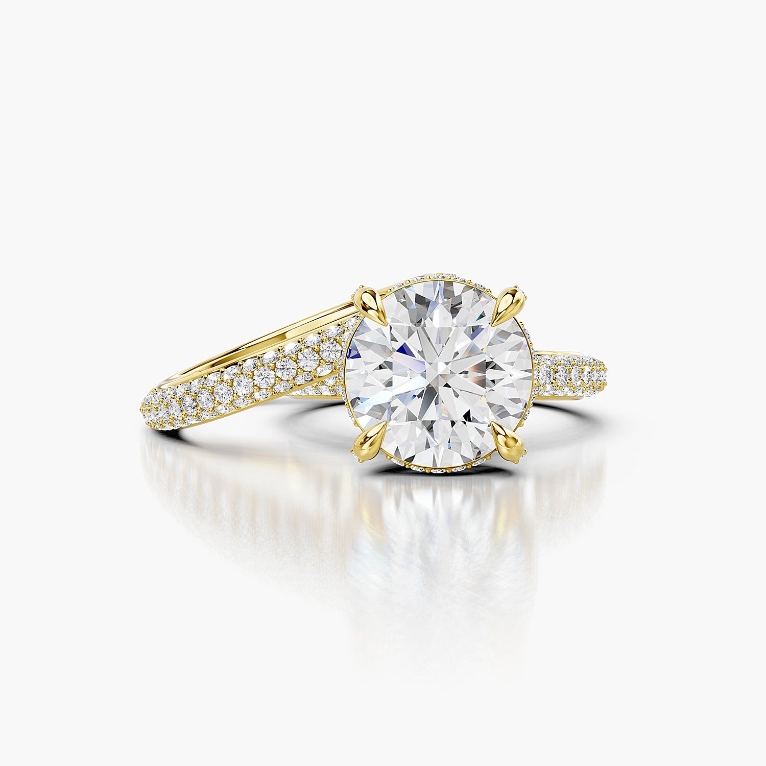 Lab-Grown Diamond Twisted Bridal Ring Set