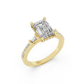 Emerald Cut Lab-Grown Diamond Engagement Ring