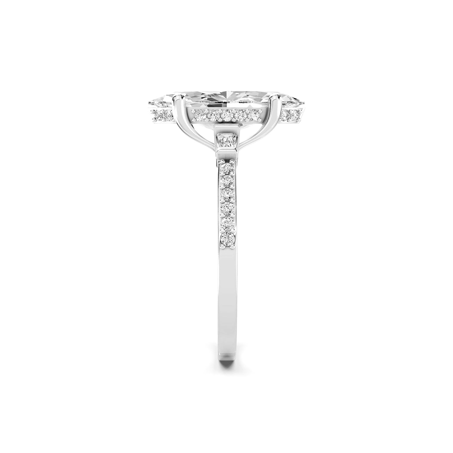 Marquise Cut Lab-Grown Diamond Engagement Ring