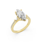 Marquise Cut Lab-Grown Diamond Engagement Ring