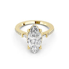 Marquise Cut Lab-Grown Diamond Engagement Ring