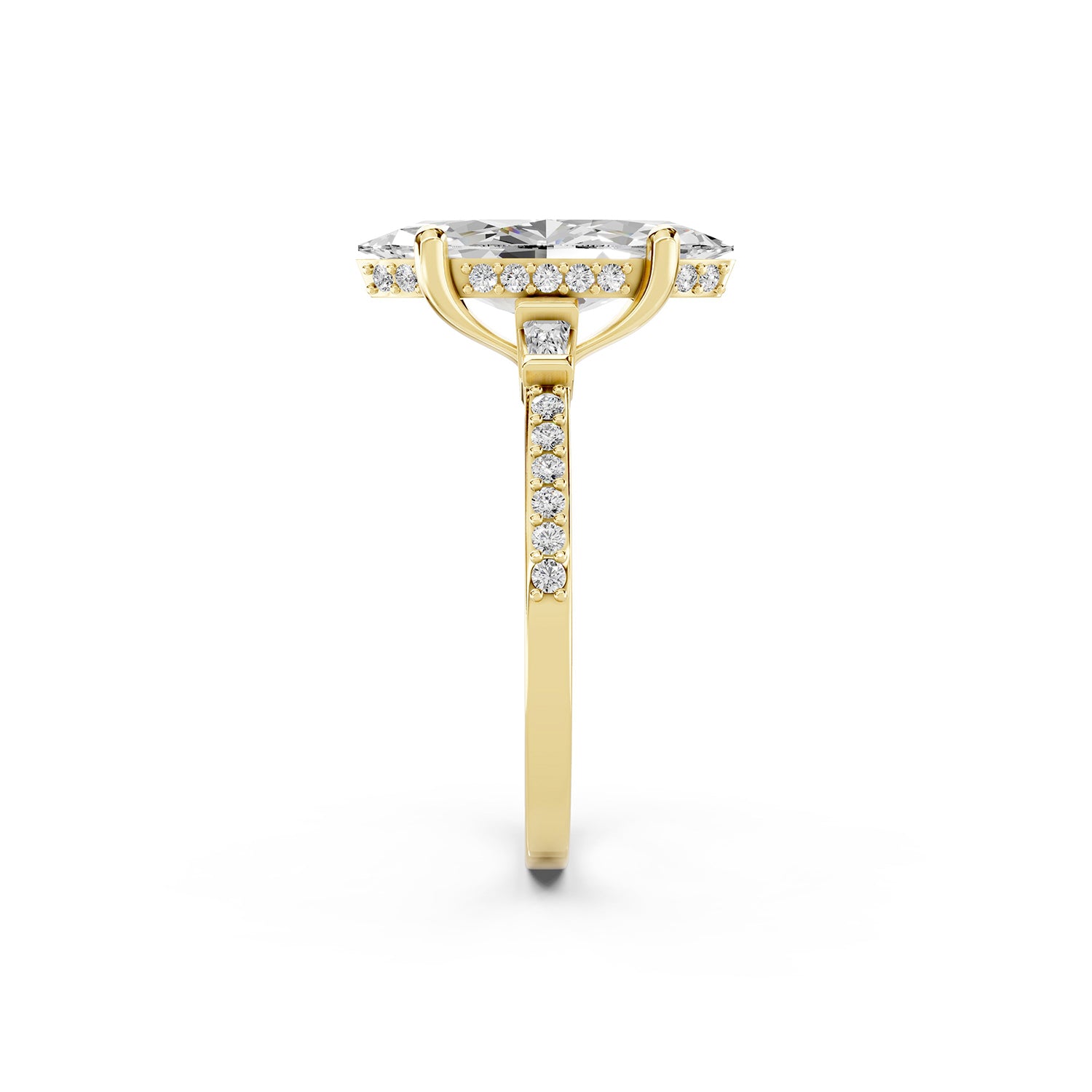 Marquise Cut Lab-Grown Diamond Engagement Ring