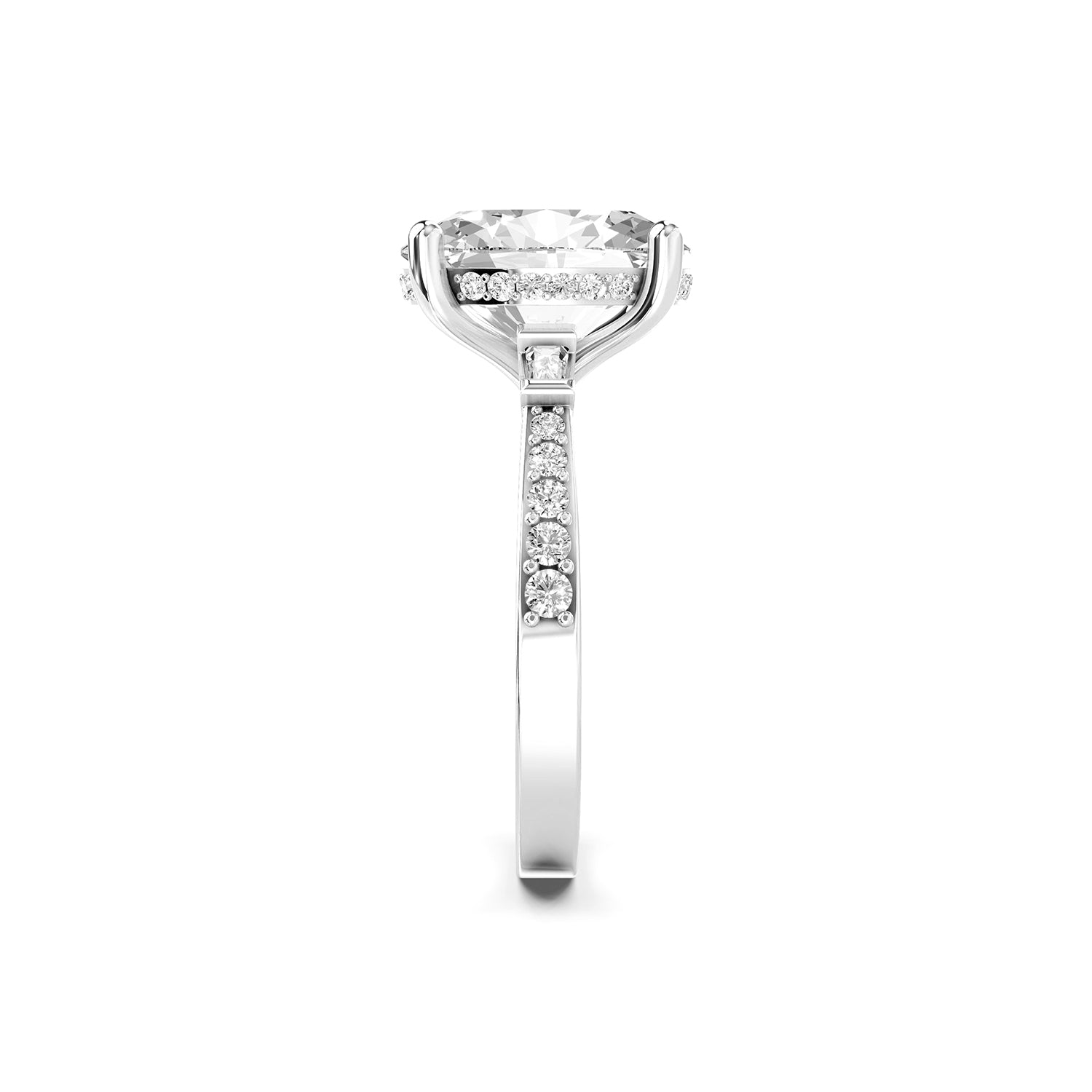 Lab-Grown Diamond Oval Solitaire Engagement Ring