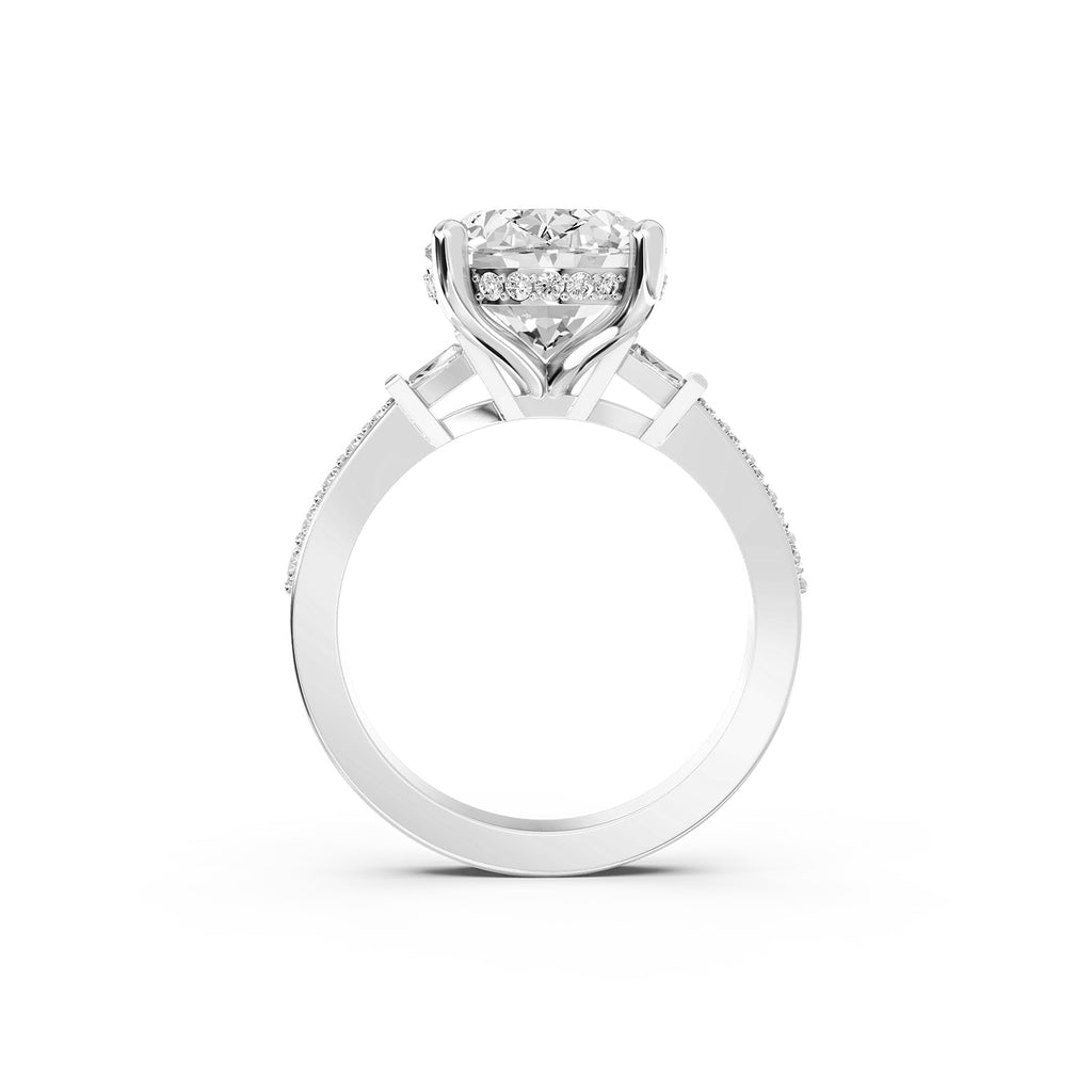 Lab-Grown Diamond Oval Solitaire Engagement Ring