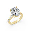 Lab-Grown Diamond Oval Solitaire Engagement Ring