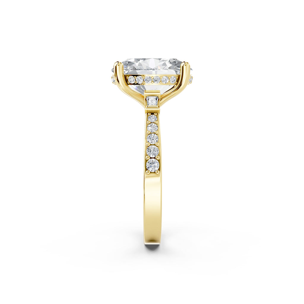 Lab-Grown Diamond Oval Solitaire Engagement Ring