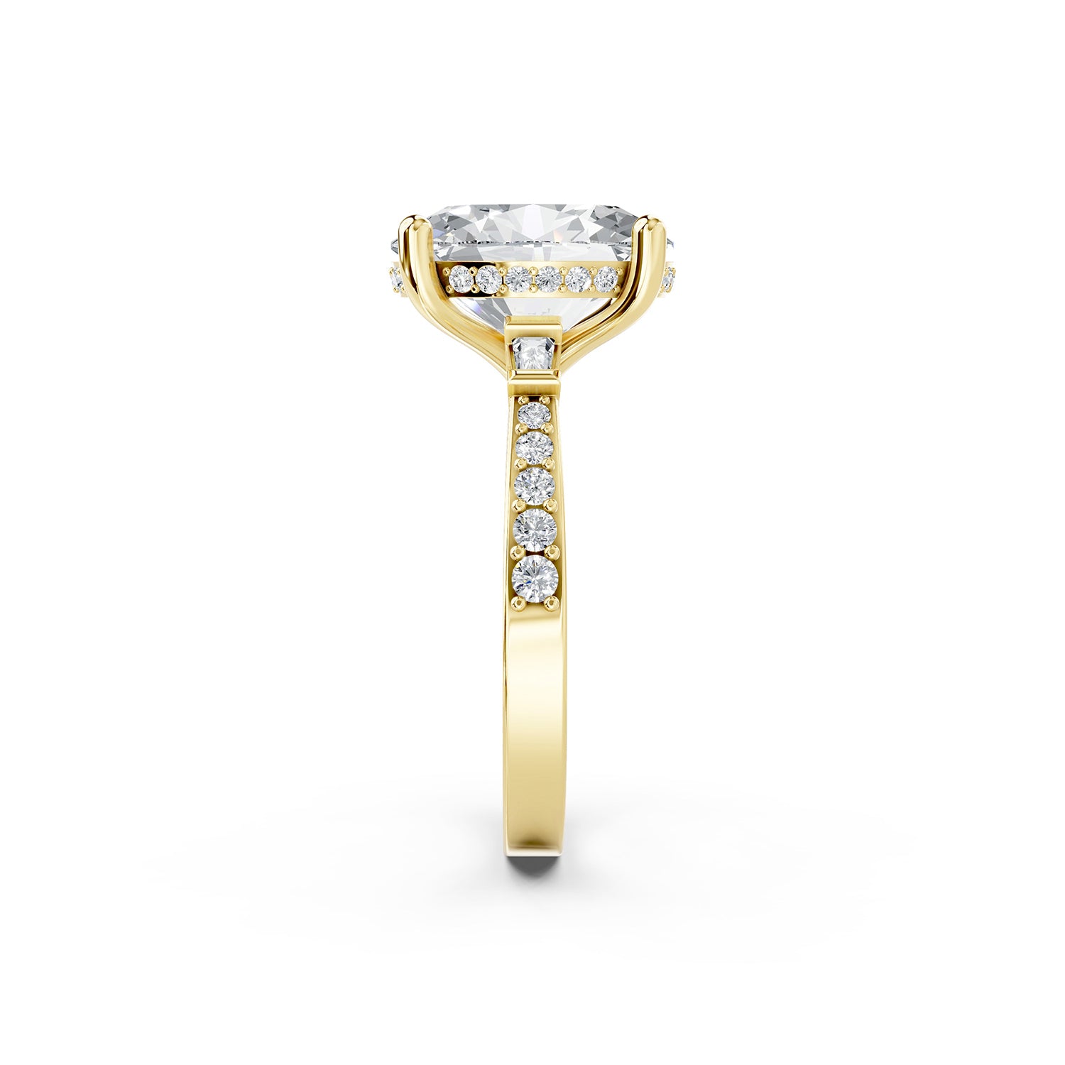 Lab-Grown Diamond Oval Solitaire Engagement Ring