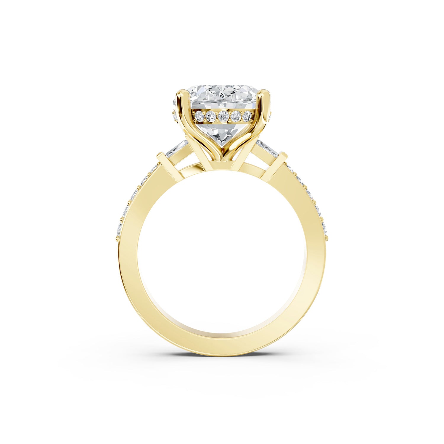 Lab-Grown Diamond Oval Solitaire Engagement Ring
