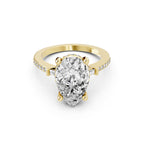 Lab-Grown Diamond Pear Solitaire Engagement Ring