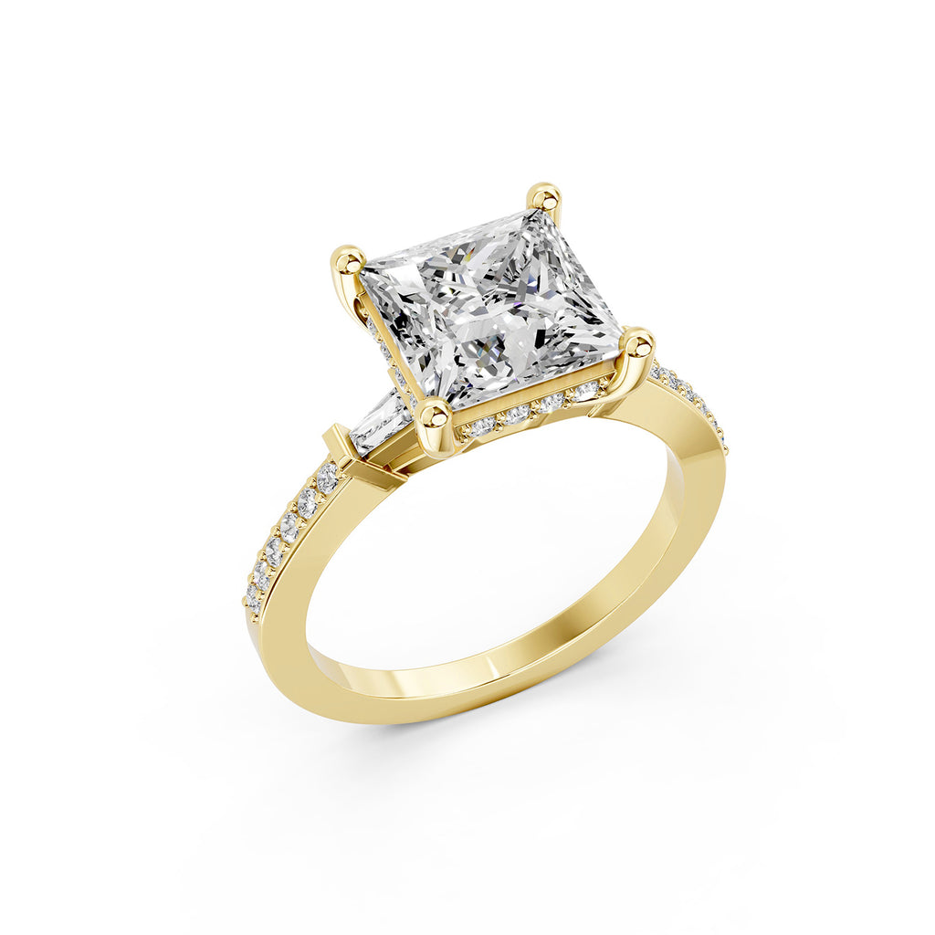 Princess Cut Lab-Grown Diamond Engagement Ring