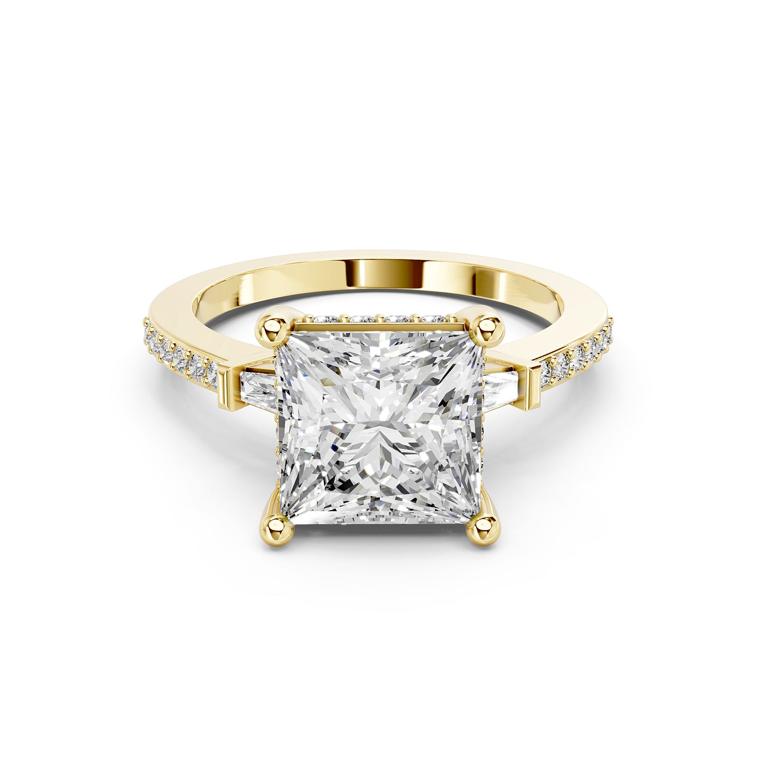 Princess Cut Lab-Grown Diamond Engagement Ring