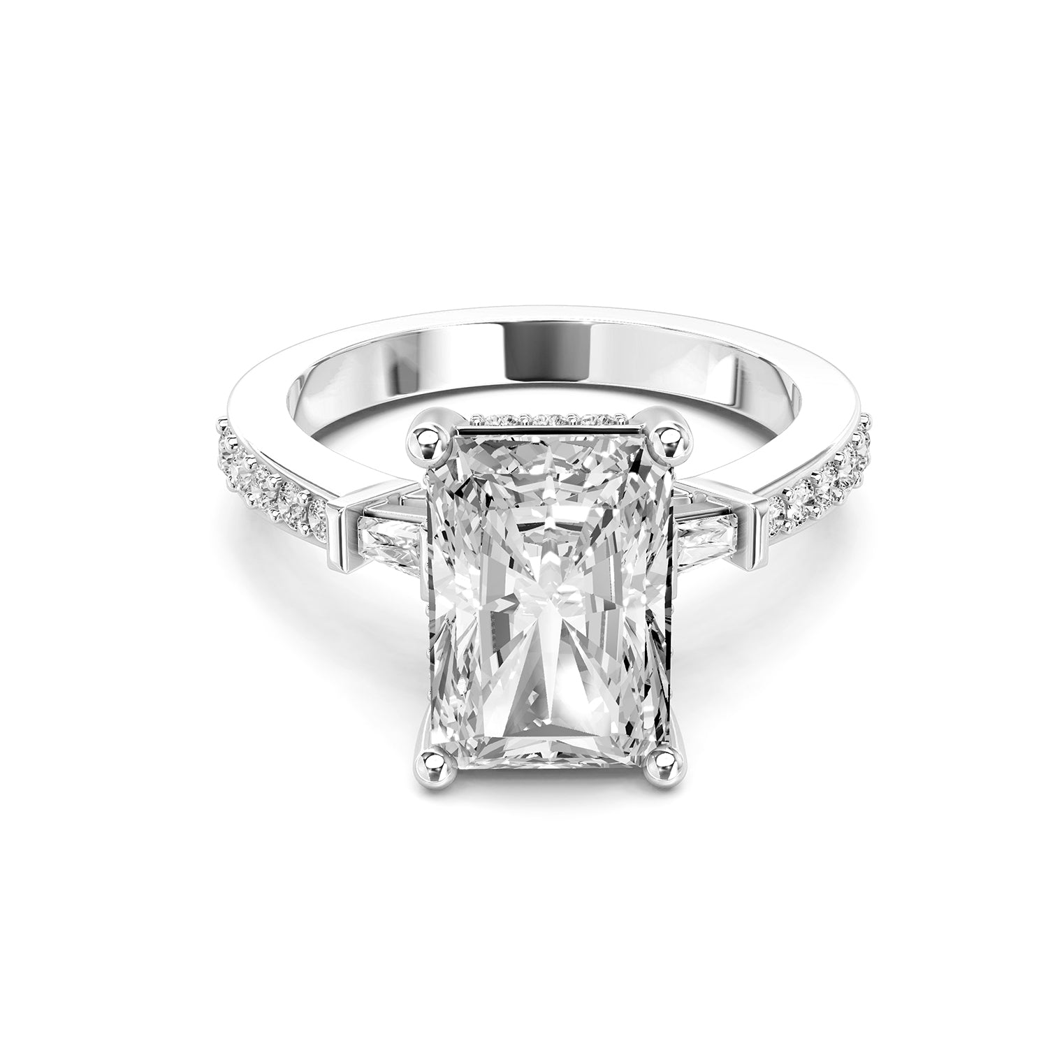 Radiant Cut Lab-Grown Diamond Engagement Ring