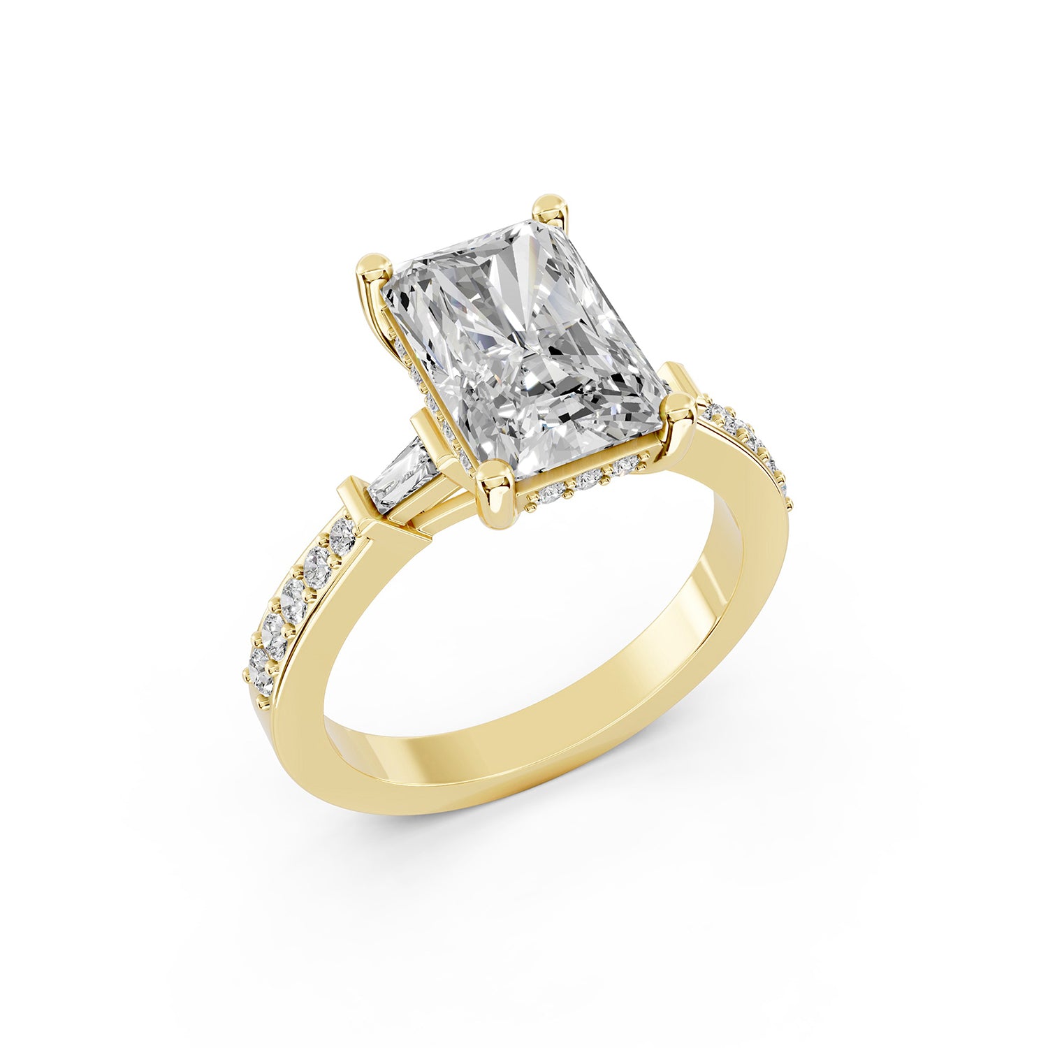 Radiant Cut Lab-Grown Diamond Engagement Ring