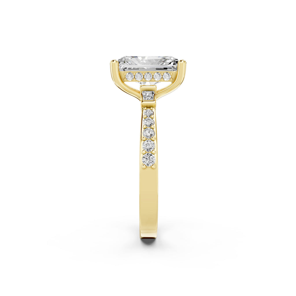 Radiant Cut Lab-Grown Diamond Engagement Ring