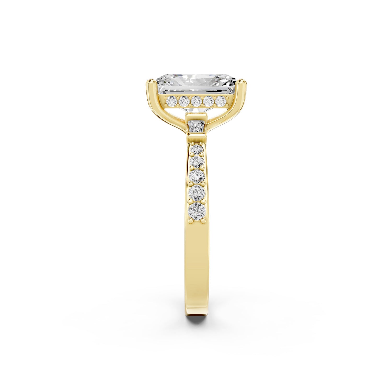 Radiant Cut Lab-Grown Diamond Engagement Ring