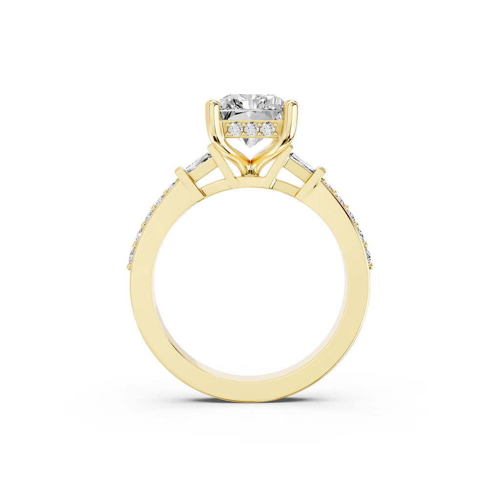 Radiant Cut Lab-Grown Diamond Engagement Ring