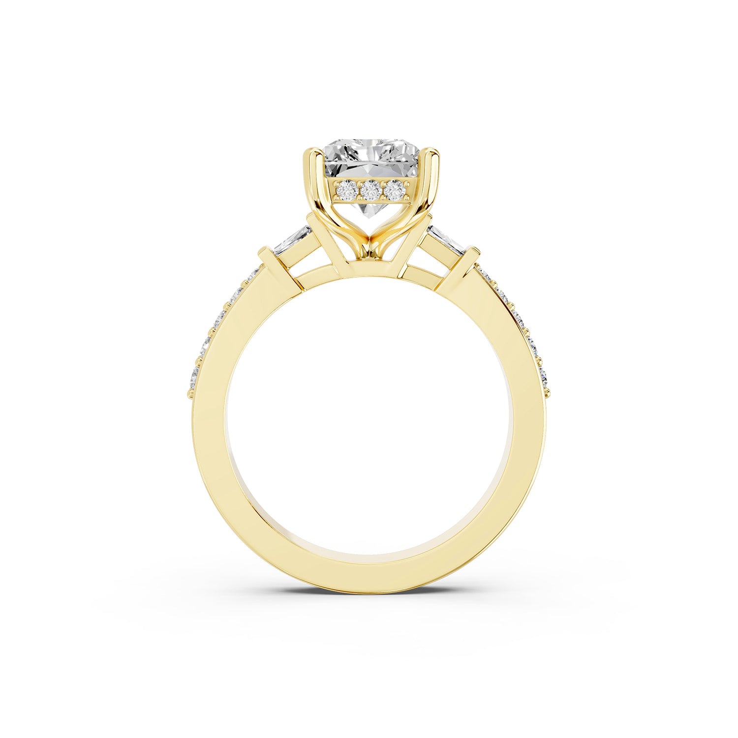 Radiant Cut Lab-Grown Diamond Engagement Ring