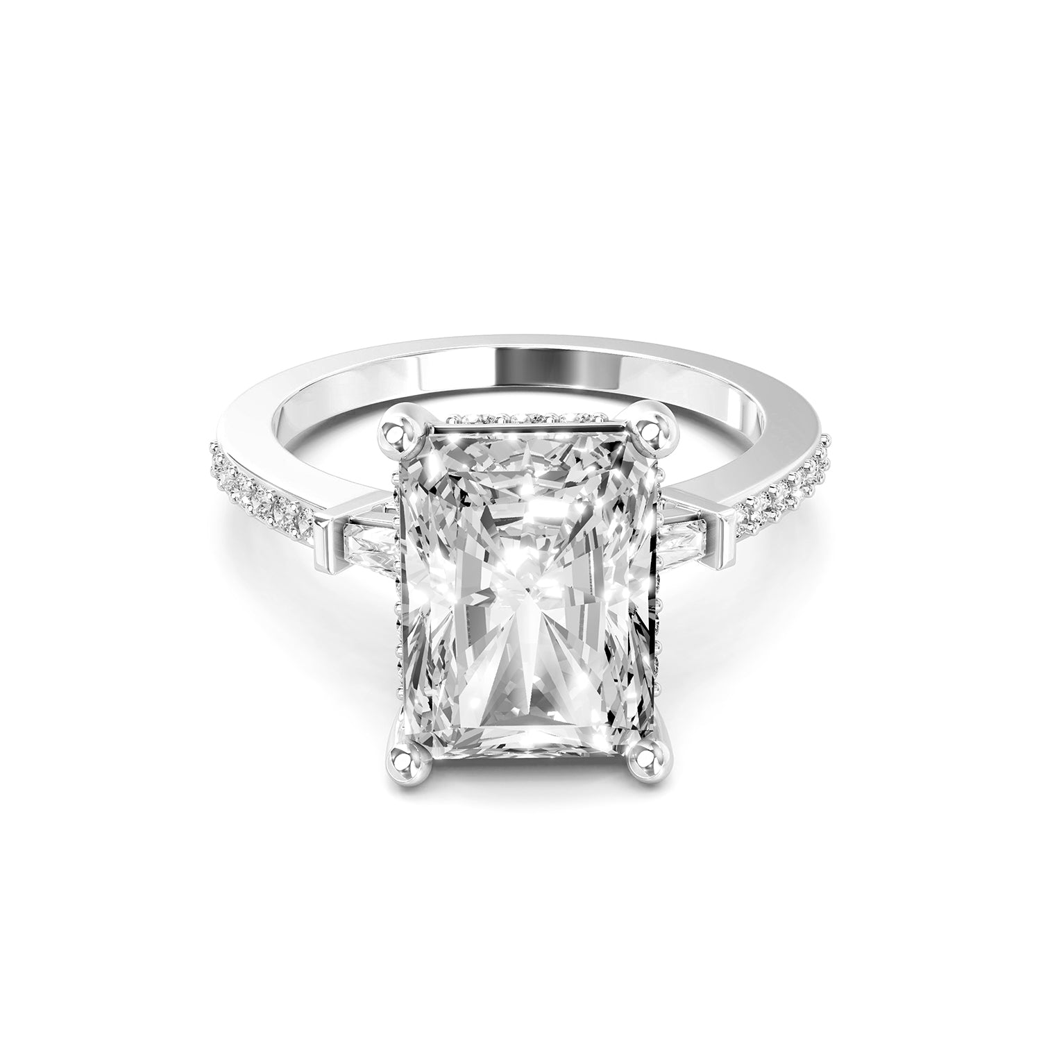 Radiant Cut Lab-Grown Diamond Engagement Ring