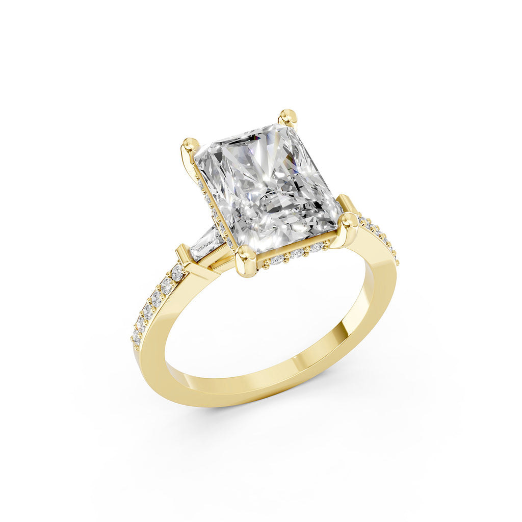 Radiant Cut Lab-Grown Diamond Engagement Ring