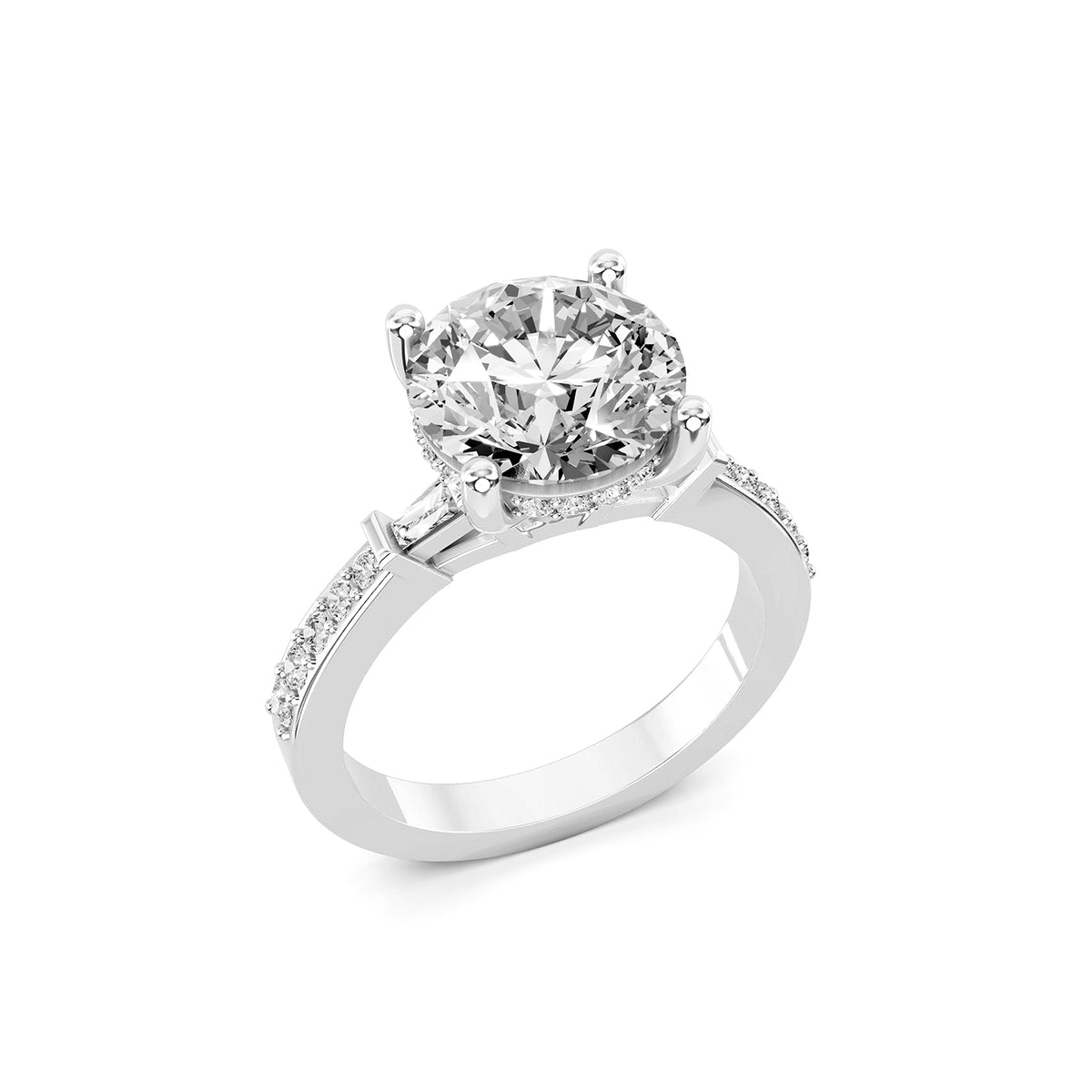 Lab-Grown Diamond Round Solitaire Engagement Ring