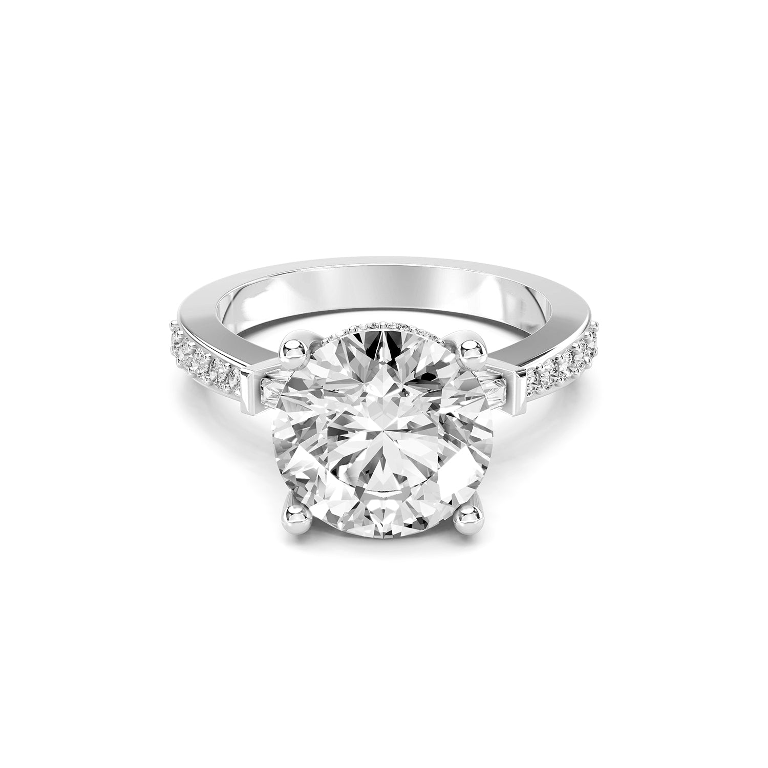 Lab-Grown Diamond Round Solitaire Engagement Ring