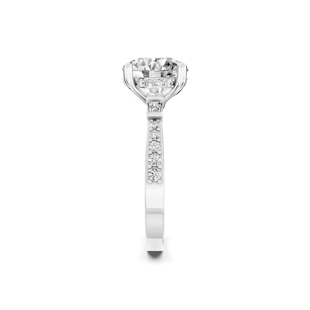 Lab-Grown Diamond Round Solitaire Engagement Ring