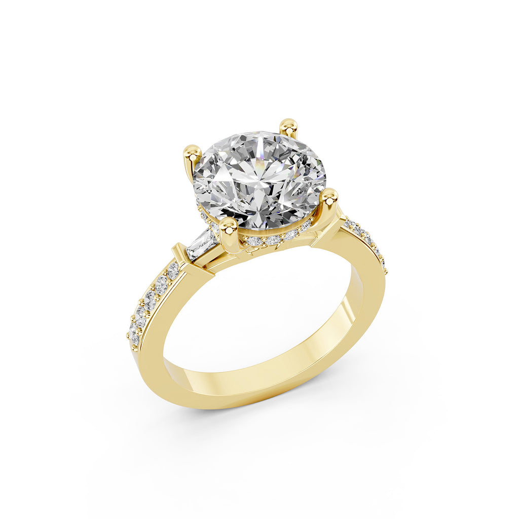 Lab-Grown Diamond Round Solitaire Engagement Ring