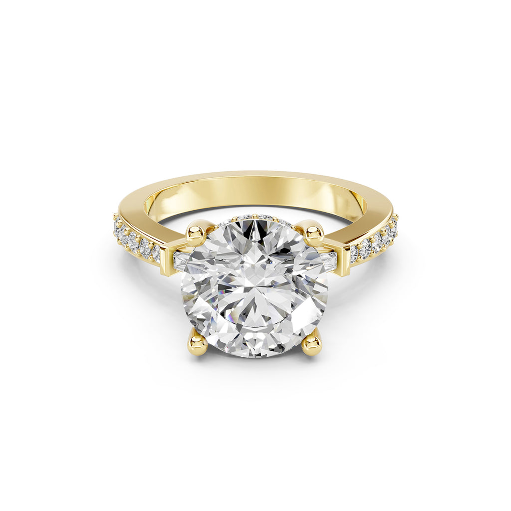 Lab-Grown Diamond Round Solitaire Engagement Ring