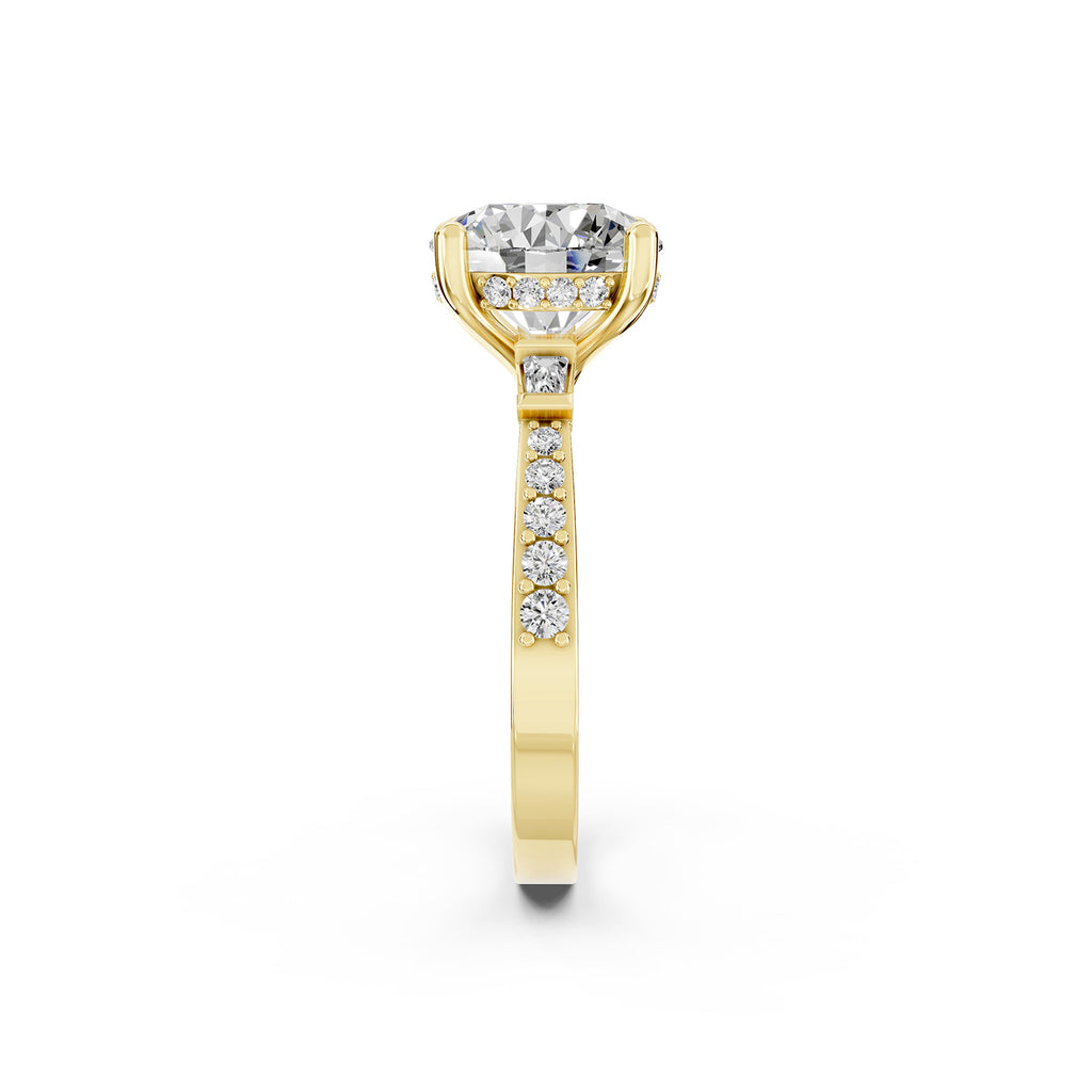 Lab-Grown Diamond Round Solitaire Engagement Ring