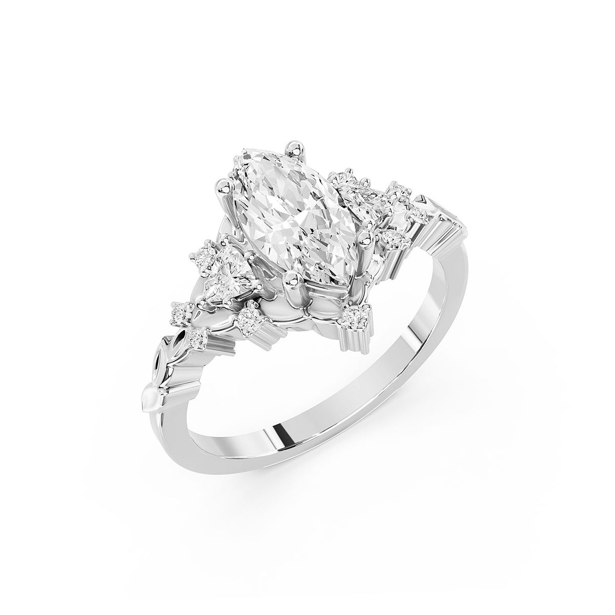 Marquise Cut Lab-Grown Diamond Ring