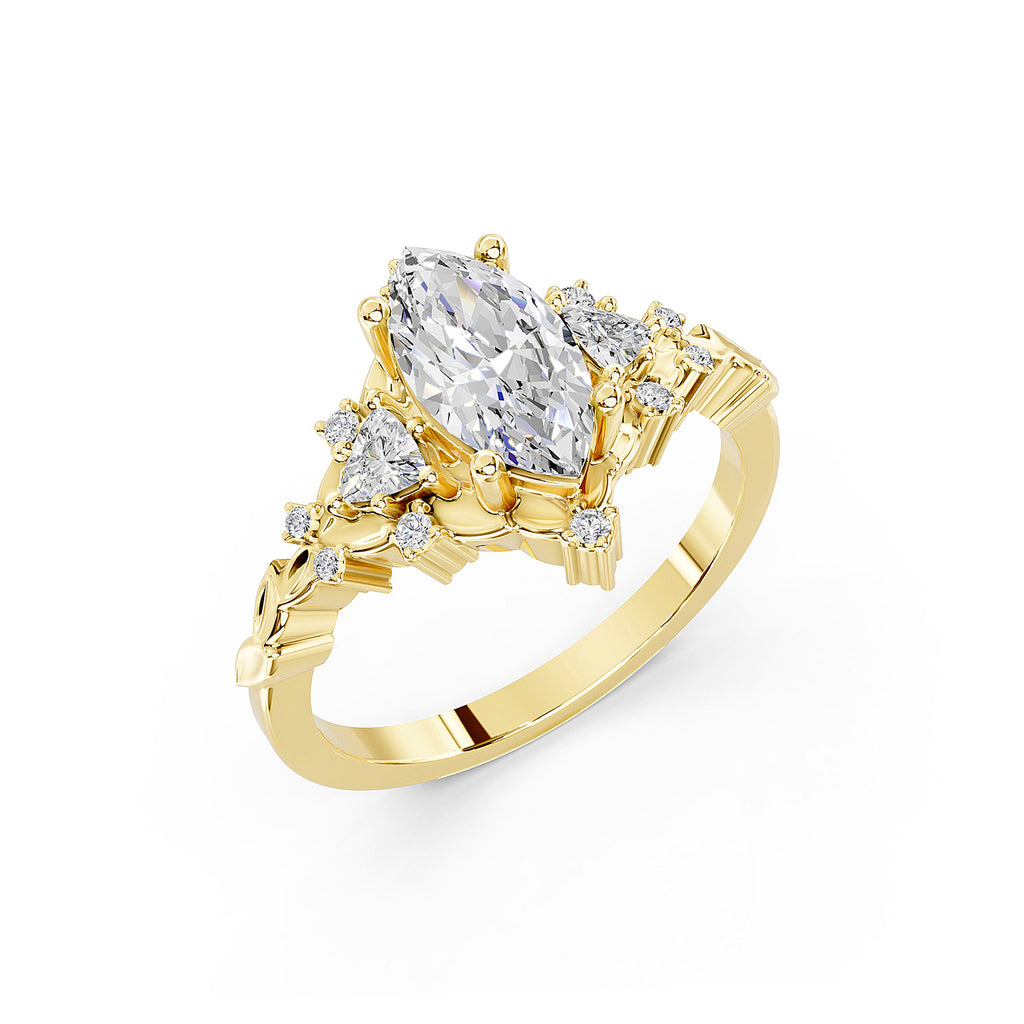 Marquise Cut Lab-Grown Diamond Ring