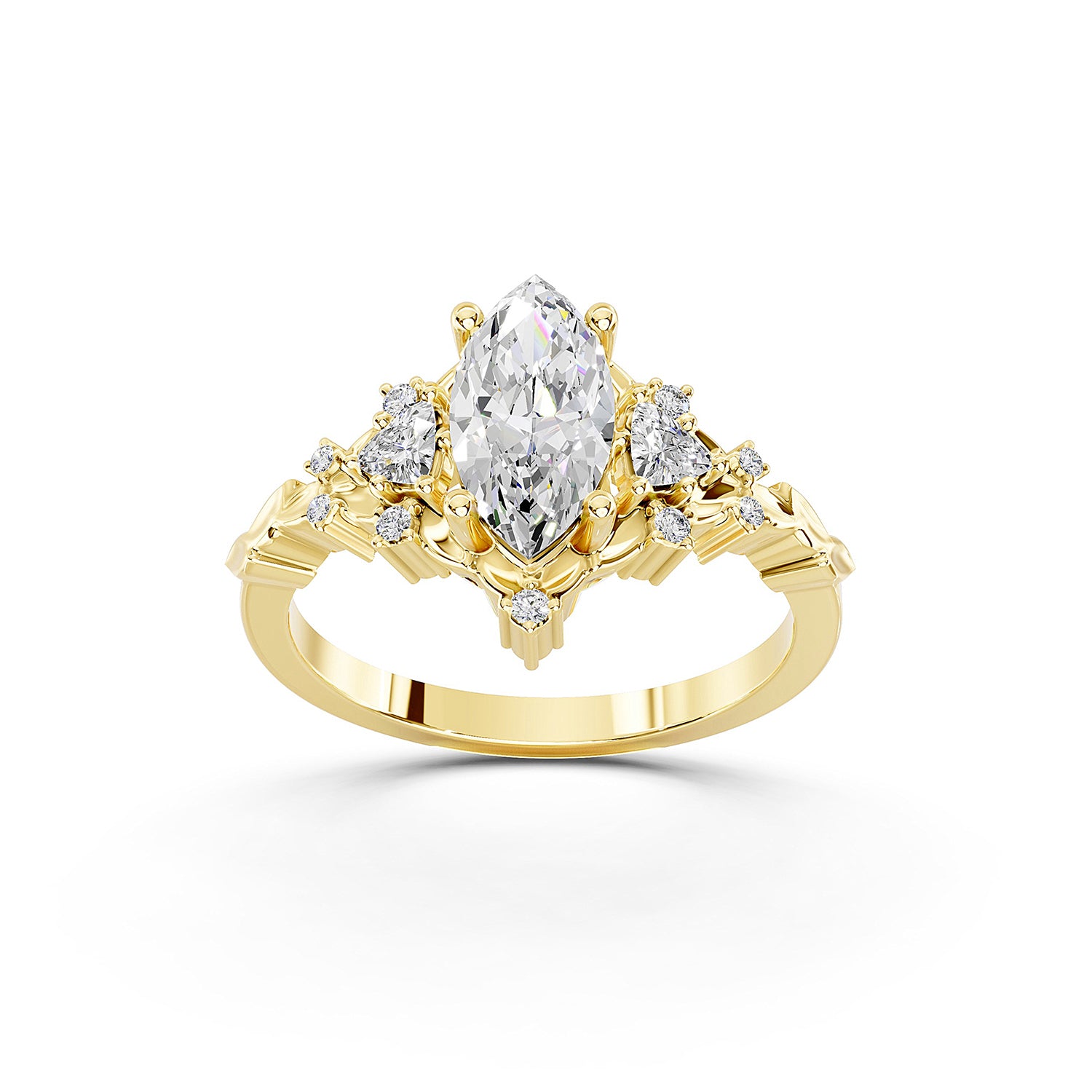Marquise Cut Lab-Grown Diamond Ring