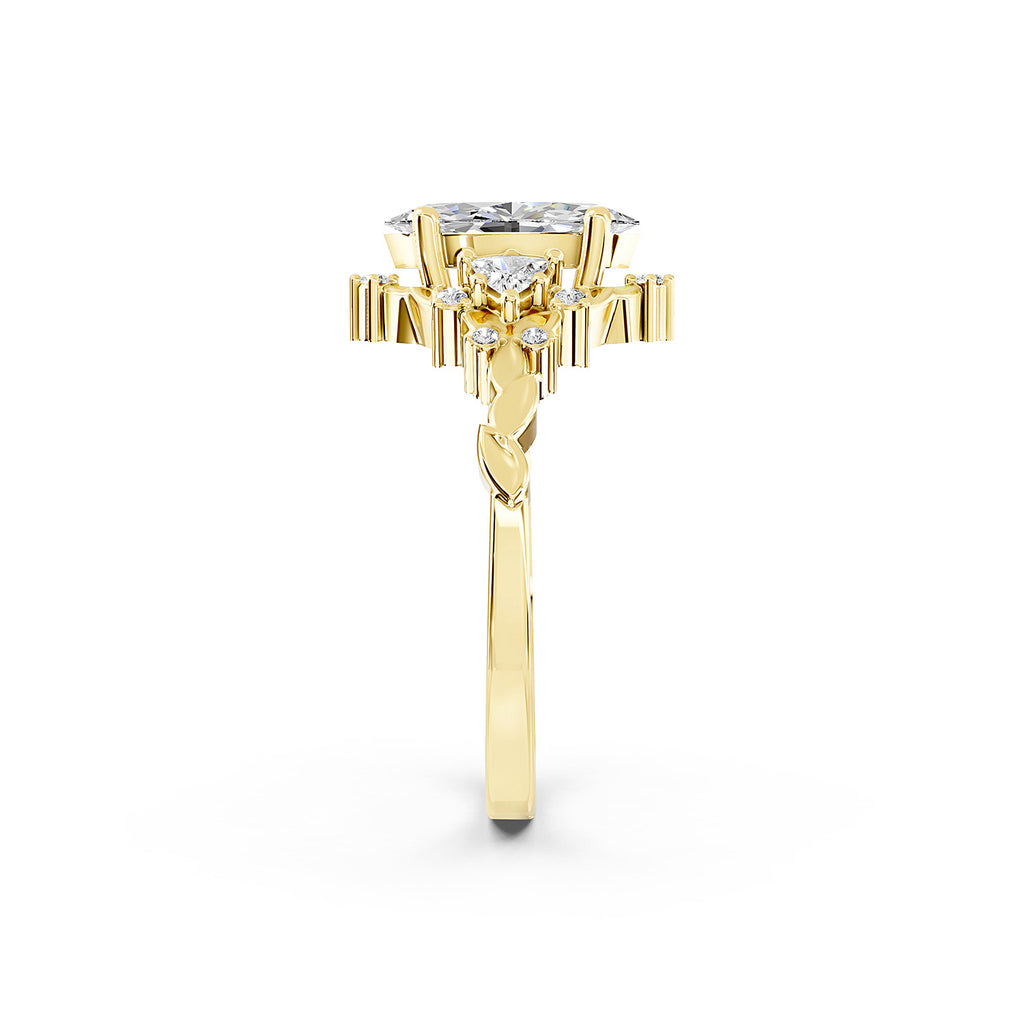 Marquise Cut Lab-Grown Diamond Ring