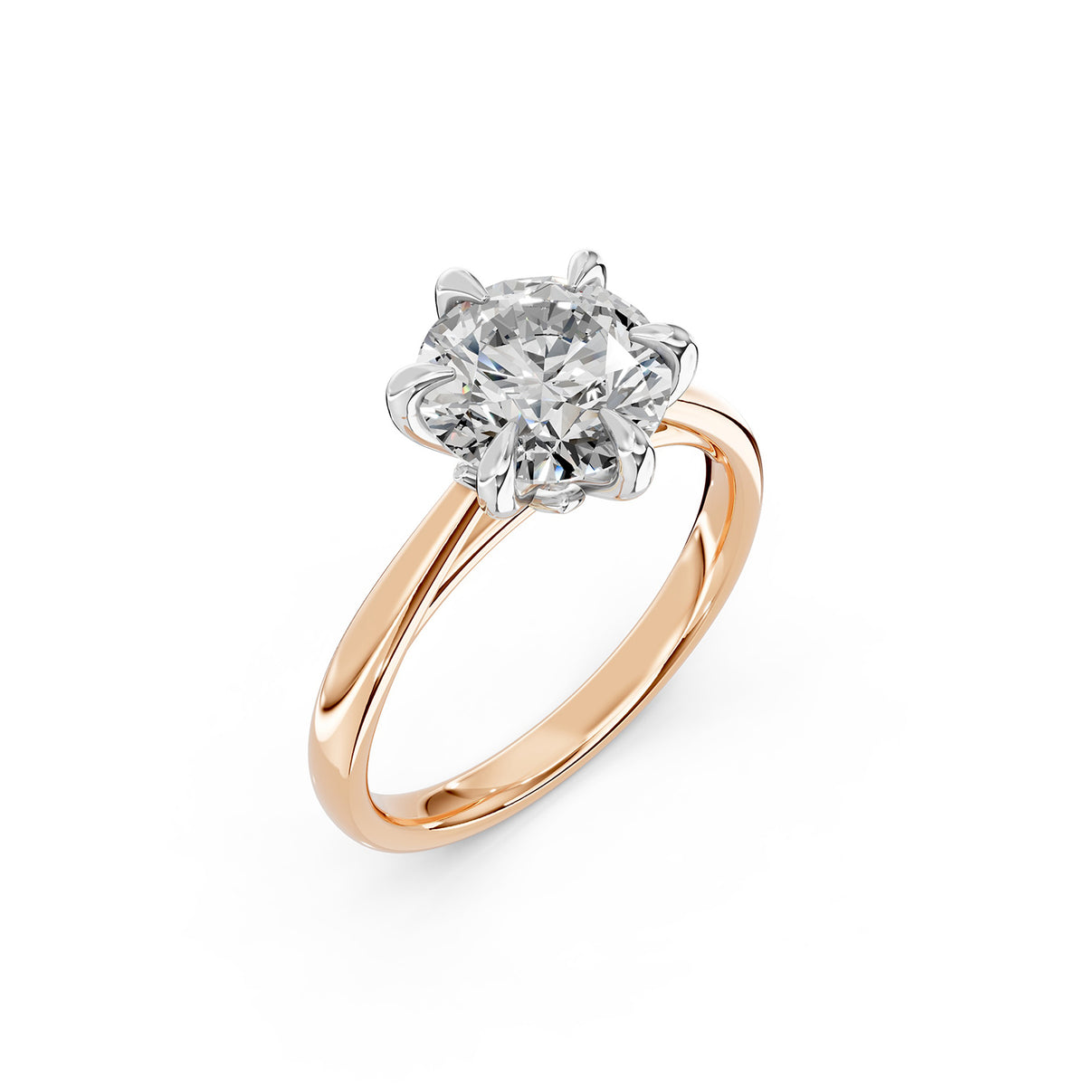 Round Cut Lab-Grown Diamond Solitaire Ring