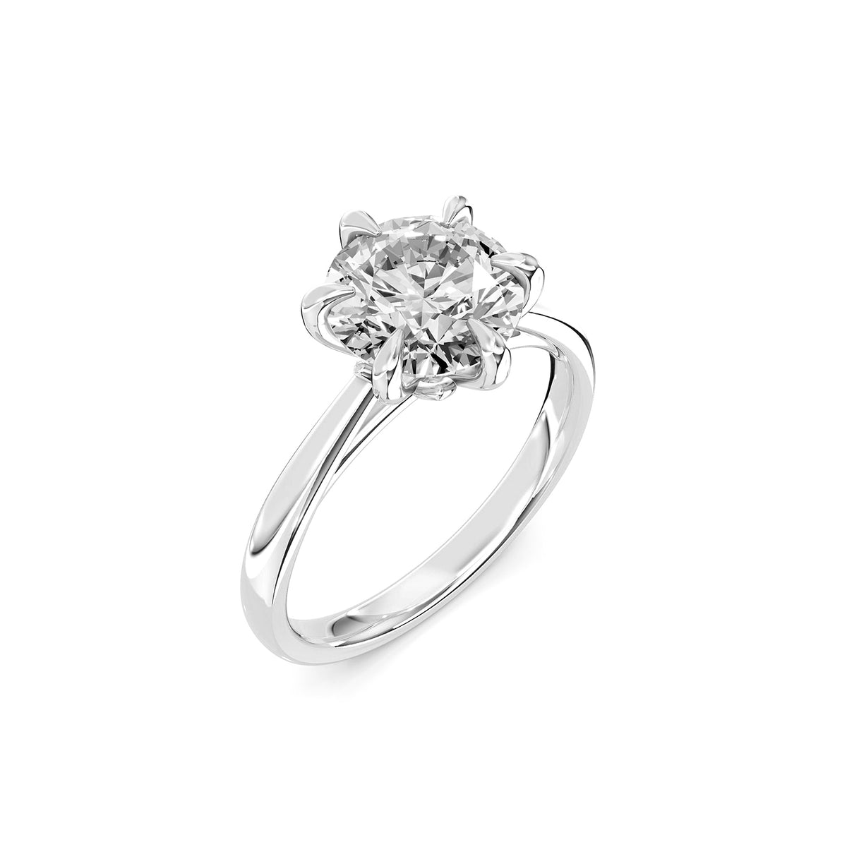 Round Cut Lab-Grown Diamond Solitaire Ring