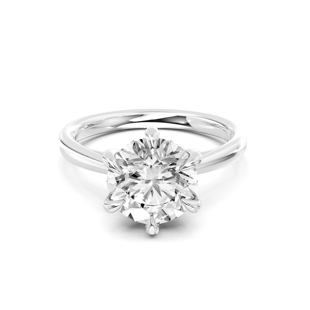 Round Cut Lab-Grown Diamond Solitaire Ring