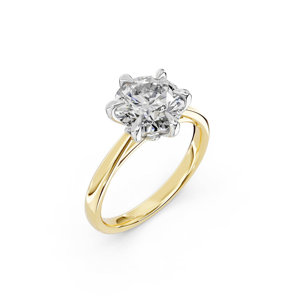 Round Cut Lab-Grown Diamond Solitaire Ring