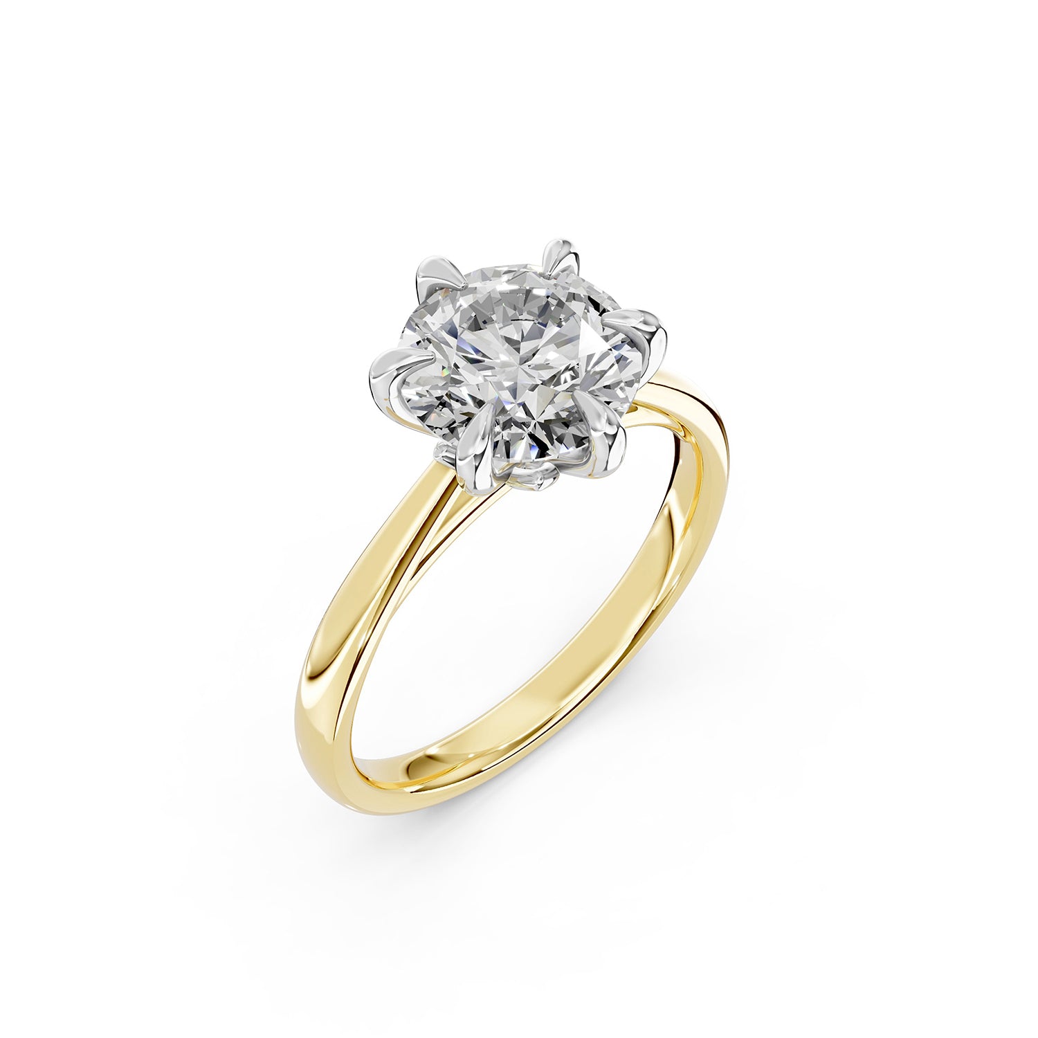 Round Cut Lab-Grown Diamond Solitaire Ring