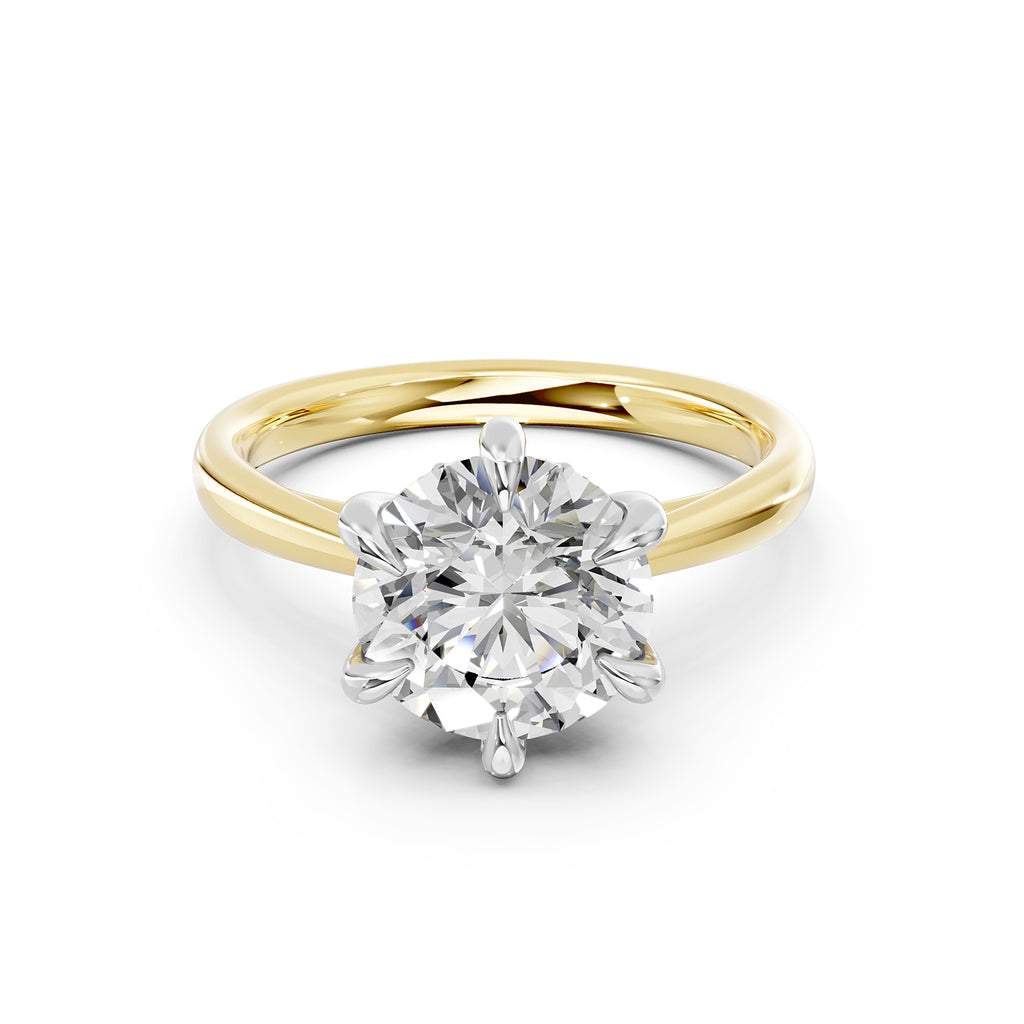 Round Cut Lab-Grown Diamond Solitaire Ring