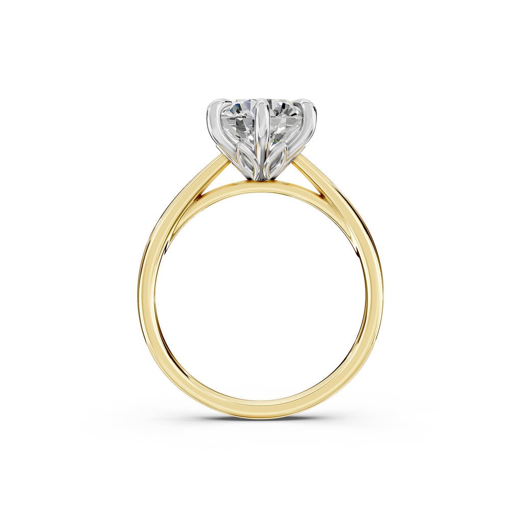 Round Cut Lab-Grown Diamond Solitaire Ring
