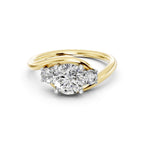 Round Cut Three-Stone Lab-Grown Diamond Ring