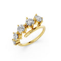 Round Cut Lab-Grown Diamond Open Ring