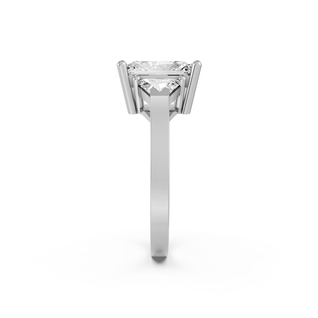 Princess Cut Three-Stone Lab-Grown Diamond Ring