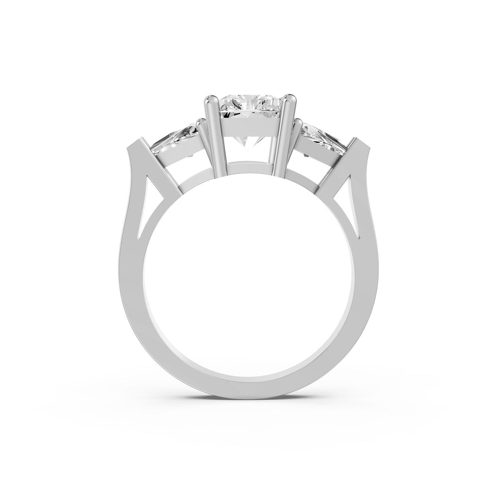 Princess Cut Three-Stone Lab-Grown Diamond Ring